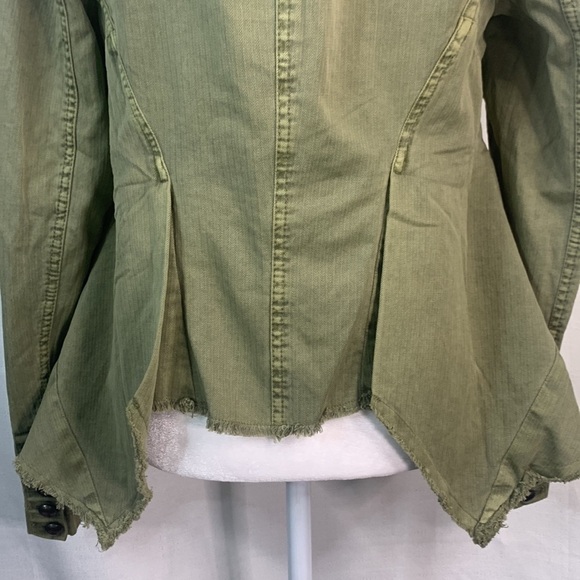 Free People Asymmetric Green Utility Jacket-NWT - Picture 12 of 16